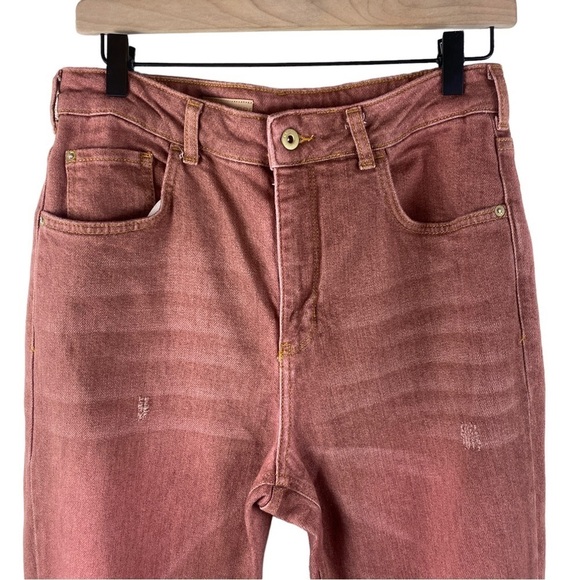 Pilcro for Anthropologie The Vintage Straight Leg Jean-Washed Brown Size 30 - Picture 8 of 13
